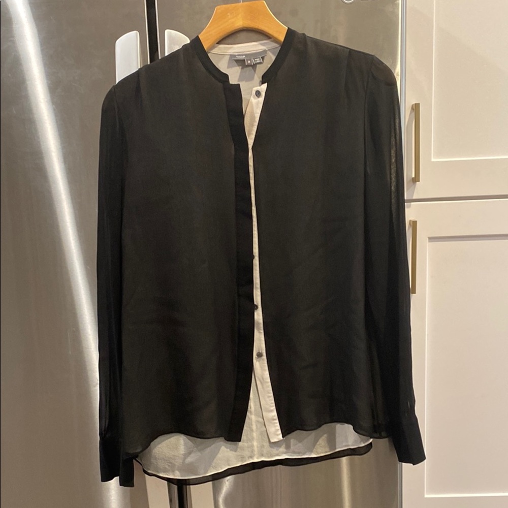 Vince Dbl Layer Blouse, size 2 (xs)